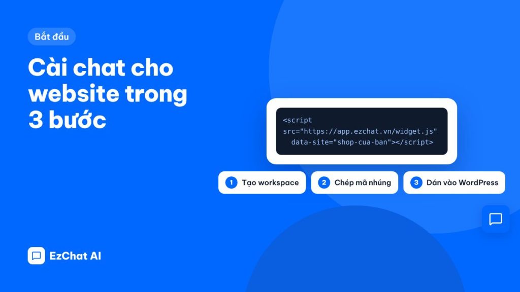 Cài chat EzChat cho website WordPress trong 3 bước