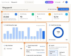 Theo dõi credit AI và bật kỹ năng cho Trợ lý AI